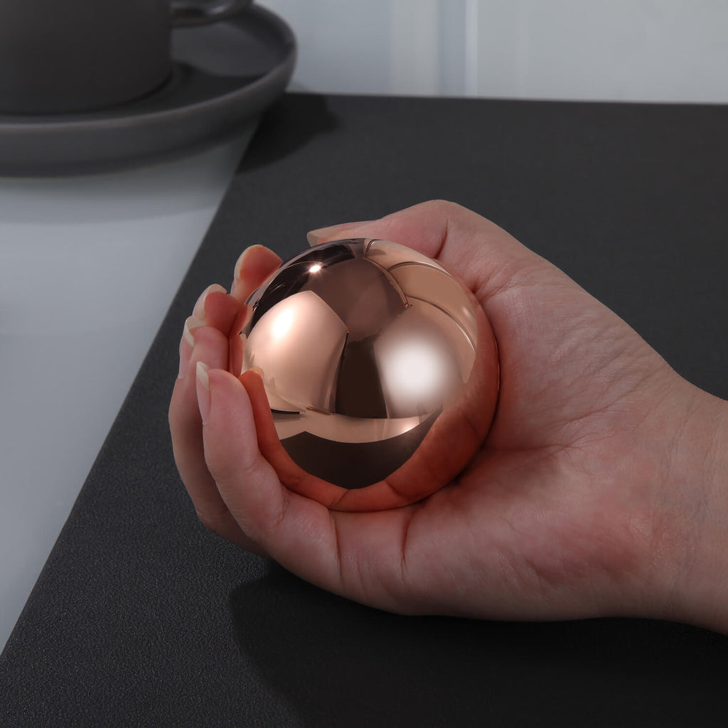 ONE KILOGRAM COPPER SPHERE MIRROR FINISH