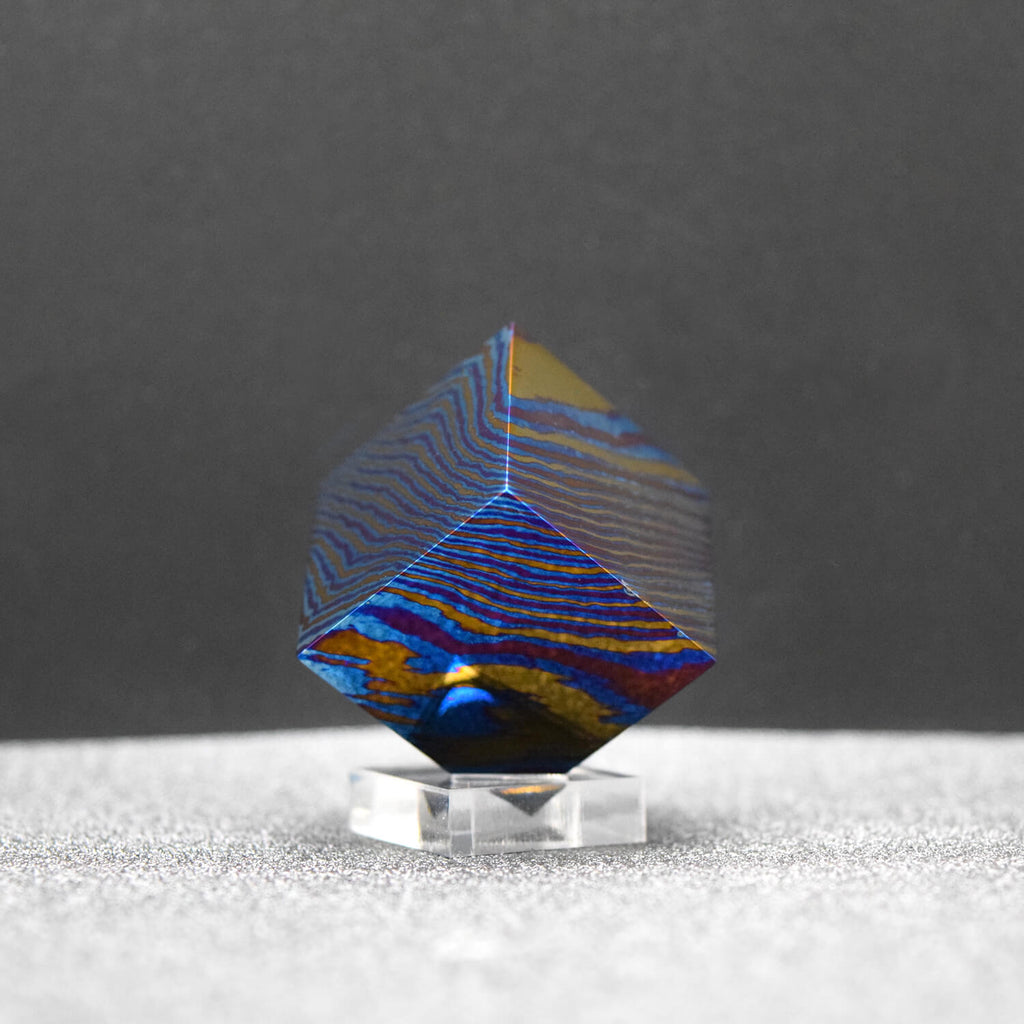 SOLID DAMASCUS TITANIUM CUBES