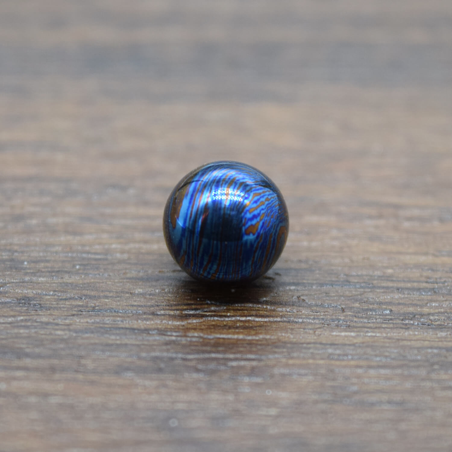 MINI DAMASCUS TITANIUM SPHERE // 10mm