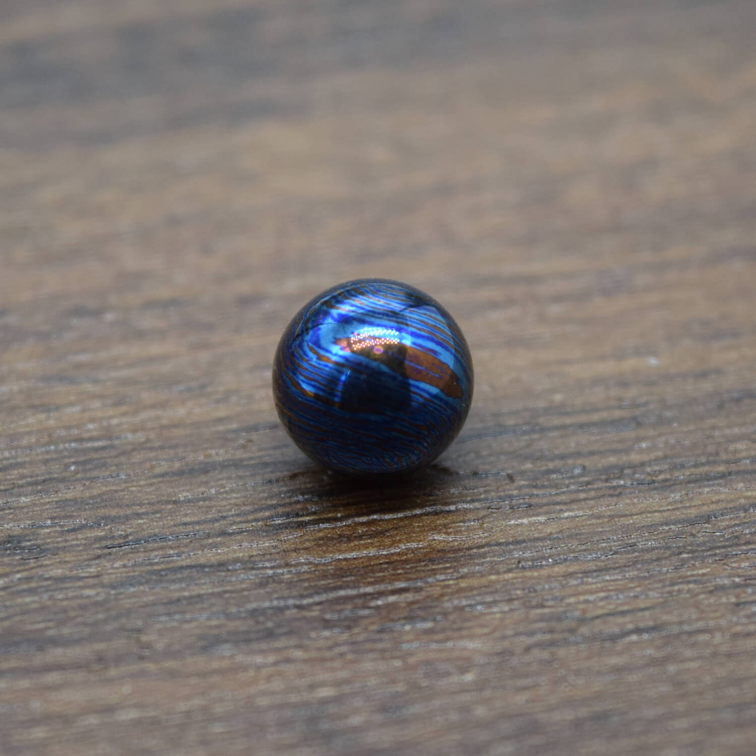 MINI DAMASCUS TITANIUM SPHERE // 10mm