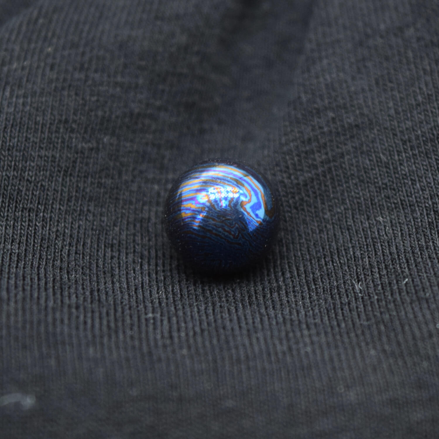 MINI DAMASCUS TITANIUM SPHERE // 10mm