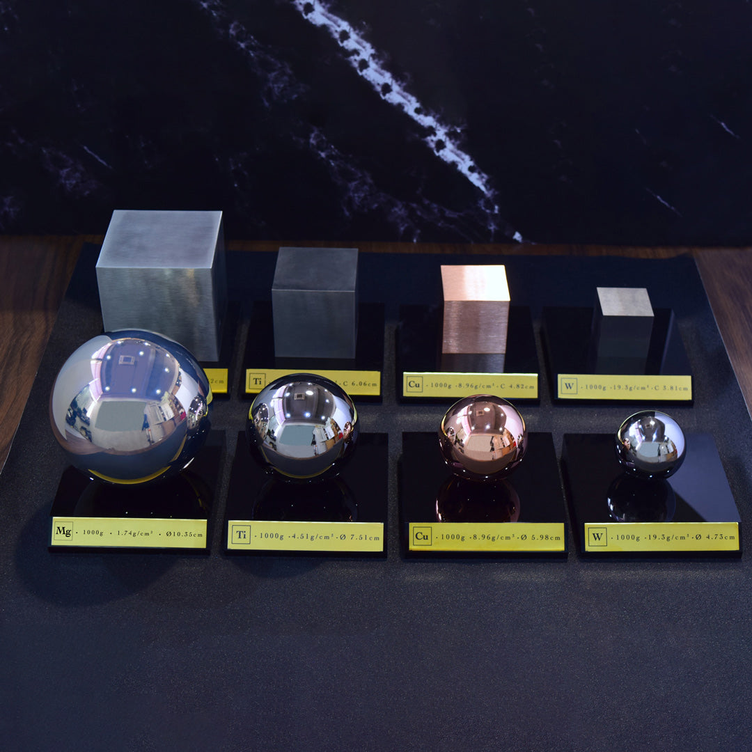 SOLID KILO CUBES | SPHERES: TI | W | MG | CU