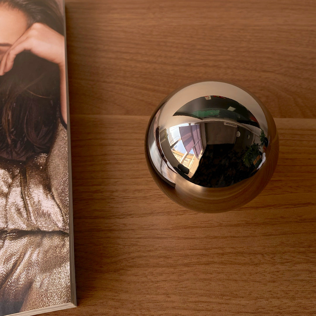 Pre-Order: Solid Titanium KILO Sphere with Museum Presentation Base - Trance Metals