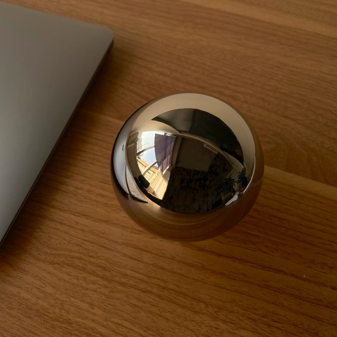 Pre-Order: Solid Titanium KILO Sphere with Museum Presentation Base - Trance Metals