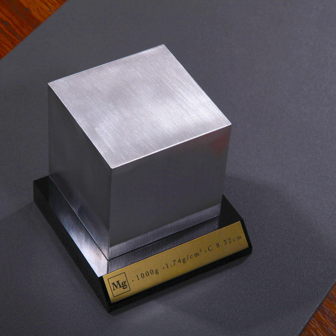 Magnesium KILO Cube ( MUSEUM CUBE #2 ) - Trance Metals